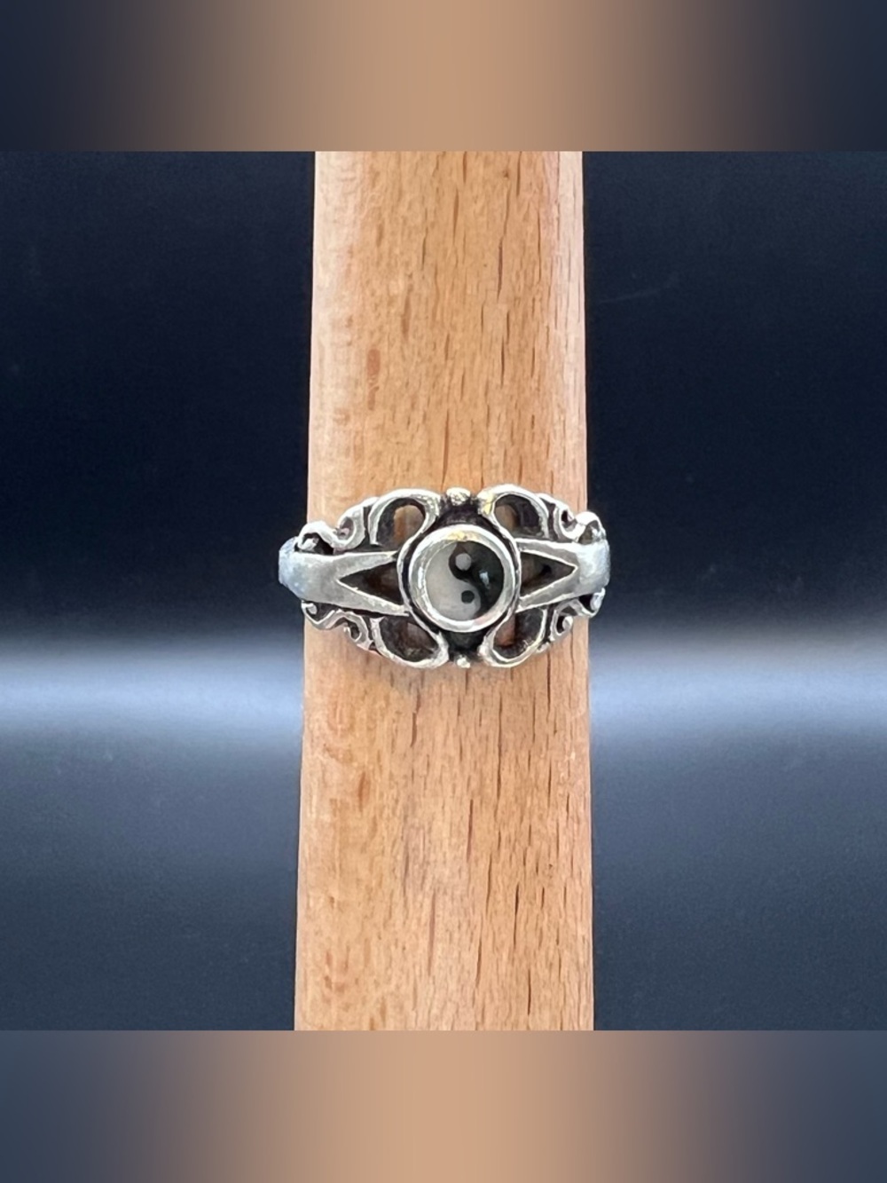 Sterling Silver Ying Yang Ring